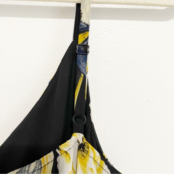 NWT INC Floral Print High-Low Maxi Dress Asymmetrical Ruffles Sundress Size 12 - Picture 5 of 11